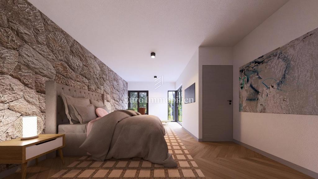 Pritlični apartma s parkiriščem 150 m od morja