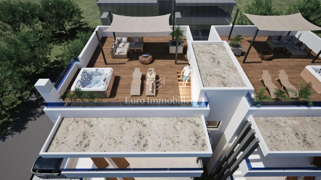 Dvosobni apartmaji z razgledom na morje, 200 m od morja