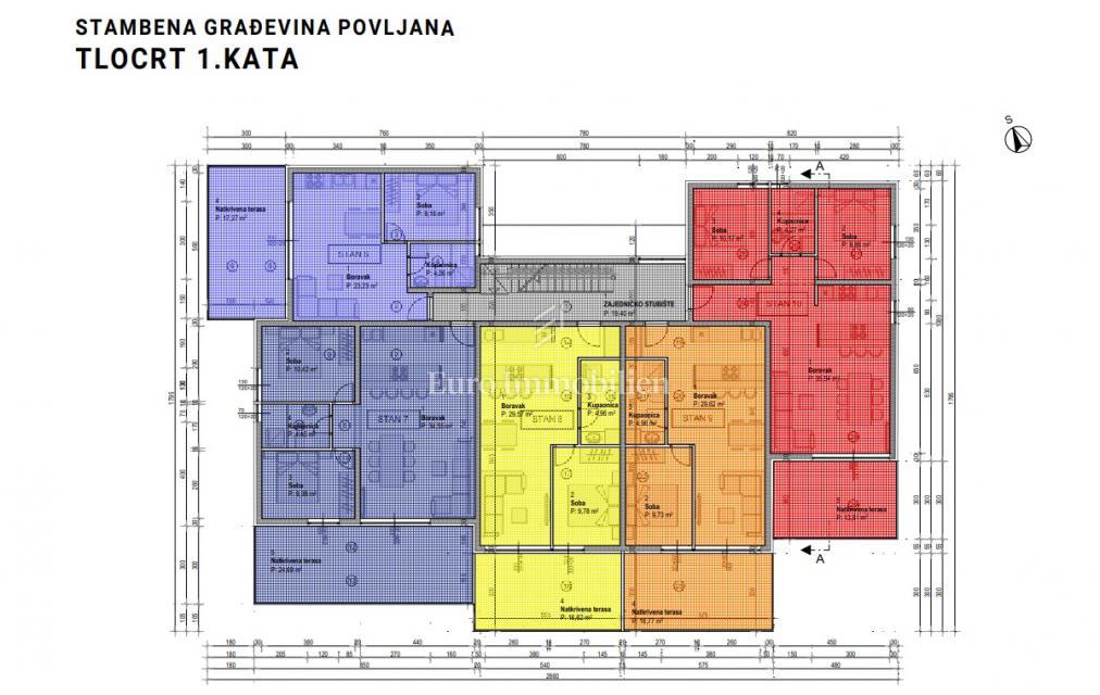 Novozgrajeni apartmaji 300 m od morja, Povljana