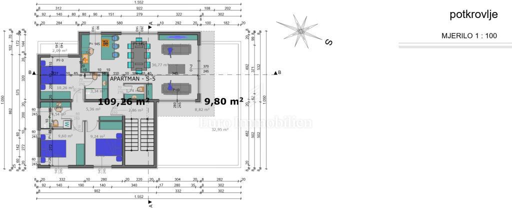 Novogradnja apartmaji, 20 m od morja