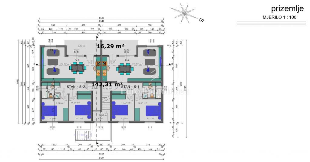 Novogradnja apartmaji, 20 m od morja