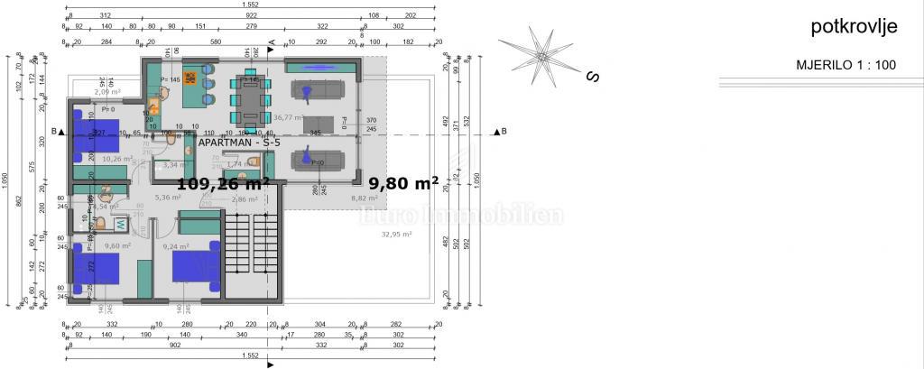 Novogradnja apartmaji, 20 m od morja