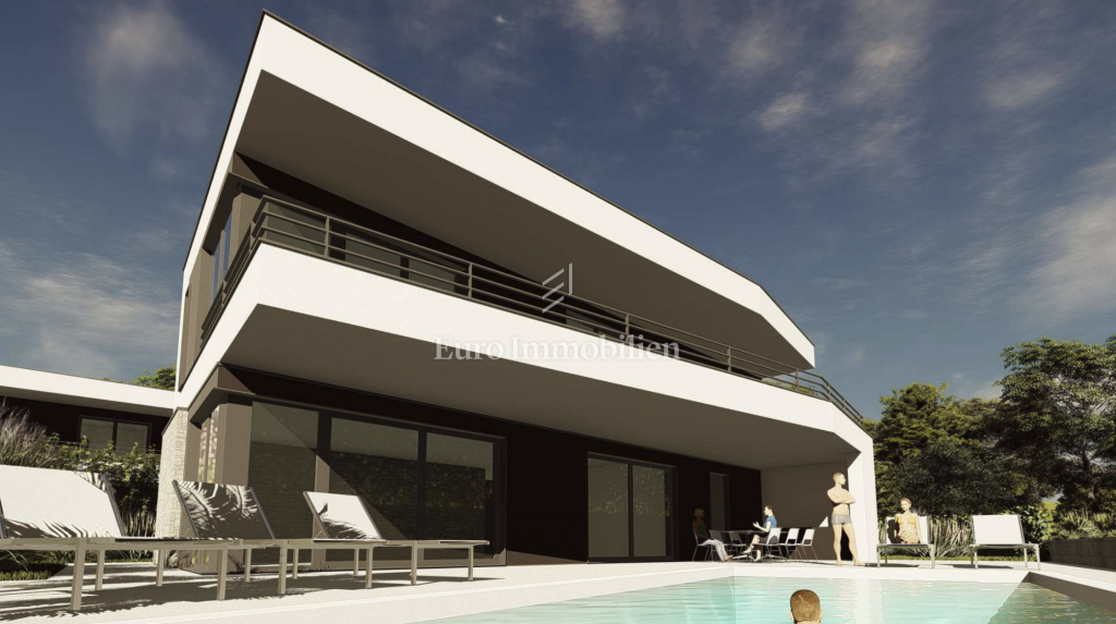 Zemljišče s pogledom na morje in gradbenim dovoljenjem