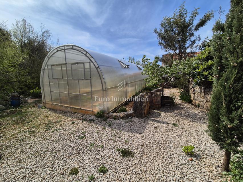 Krk - okolica, samostojna hiša z velikim vrtom