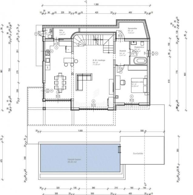 Lovran - moderna hiša z neskončnim bazenom