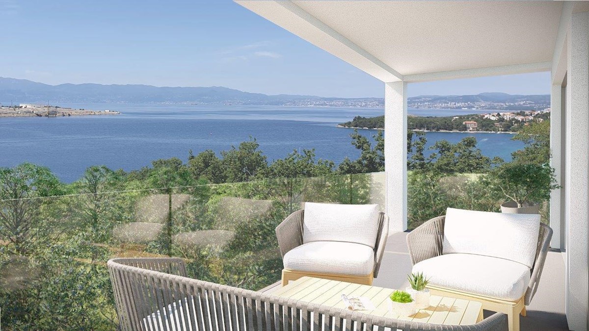 Omišalj - apartma s pogledom na Kvarnerski zaliv