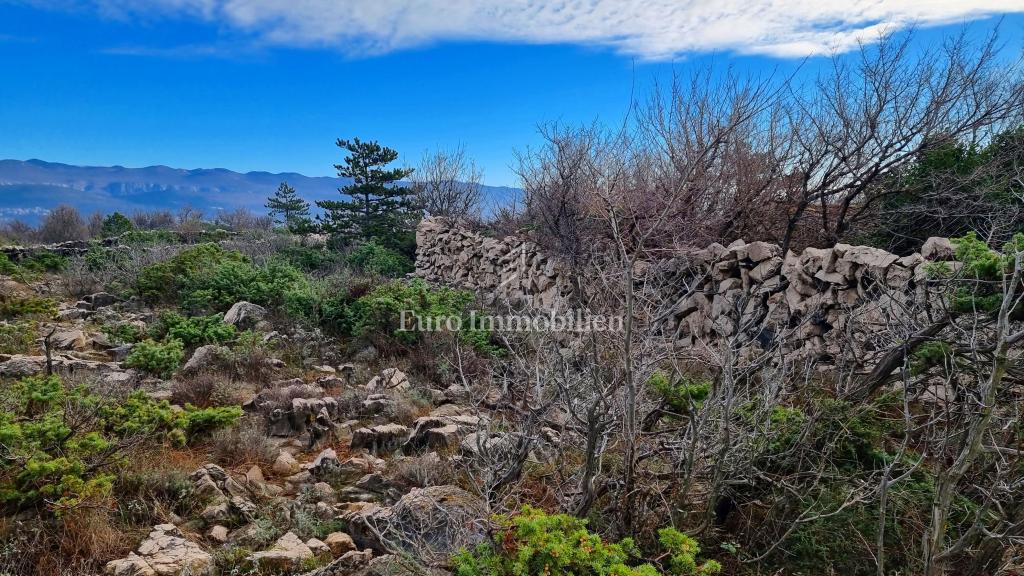 Kamnita hiša v nedotaknjeni naravi, 300 m od morja, otok Krk