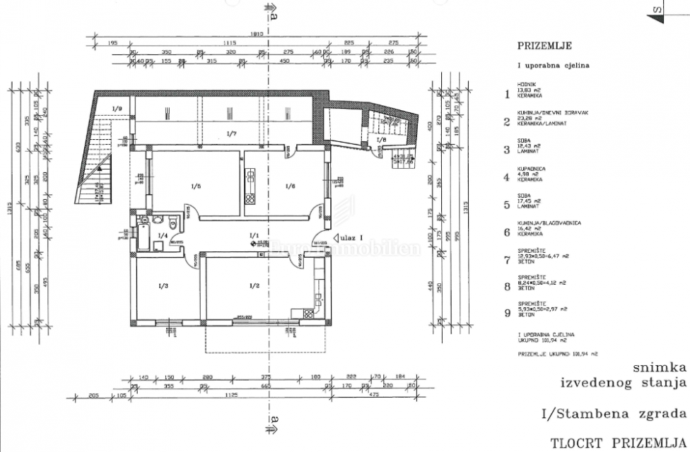 Senj - Hiša v dveh etažah s panoramskim pogledom na morje
