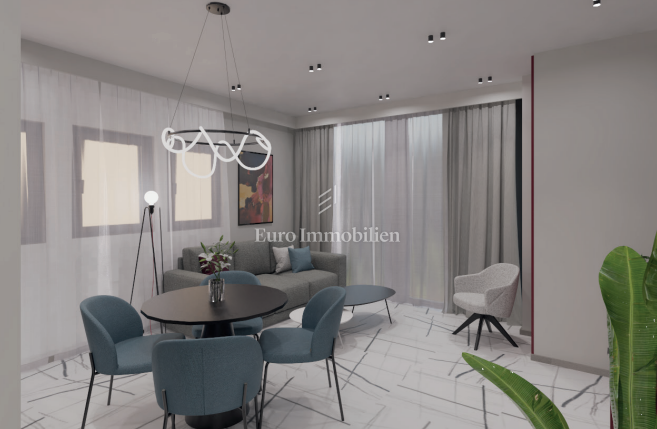 Novalja - novogradnja s 6 apartmaji, blizu plaže