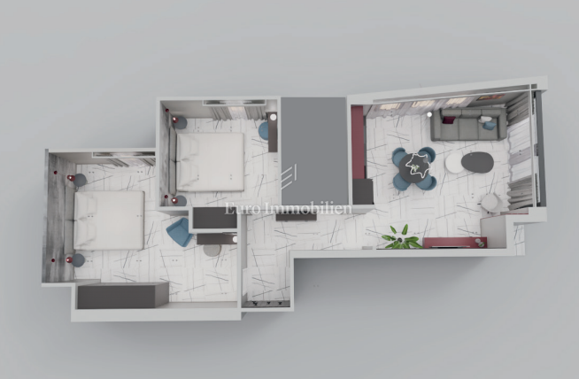 Novalja - novogradnja s 6 apartmaji, blizu plaže