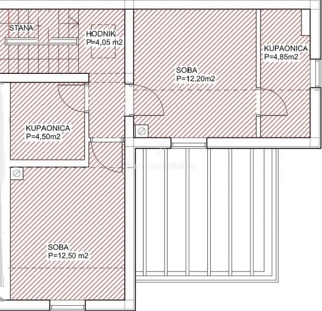 Novo dvosobno stanovanje s pogledom na morje