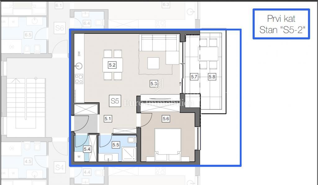 Stanovanje v novi stavbi v centru - Labin