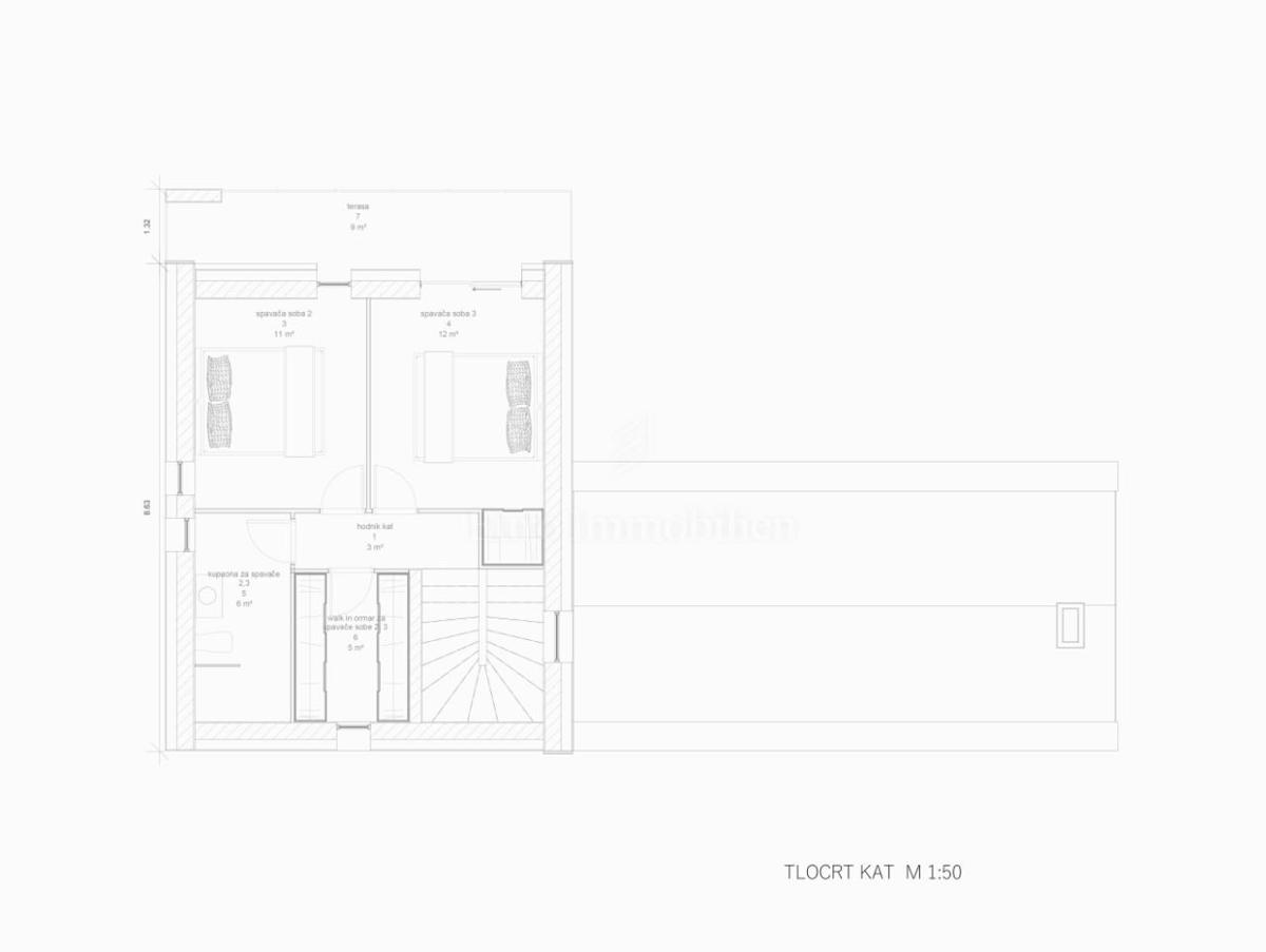 Moderna vila z bazenom - v gradnji