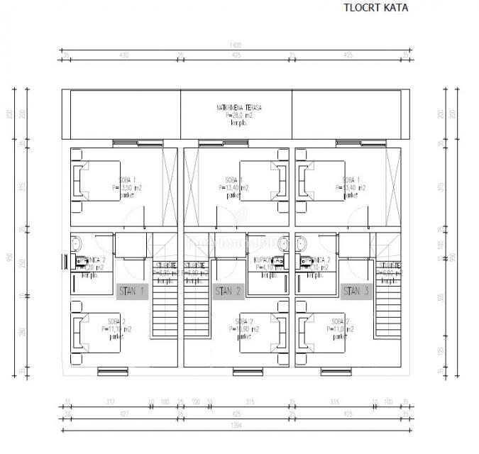 Novogradnja otok Pašman - apartmaji v stanovanjskem objektu