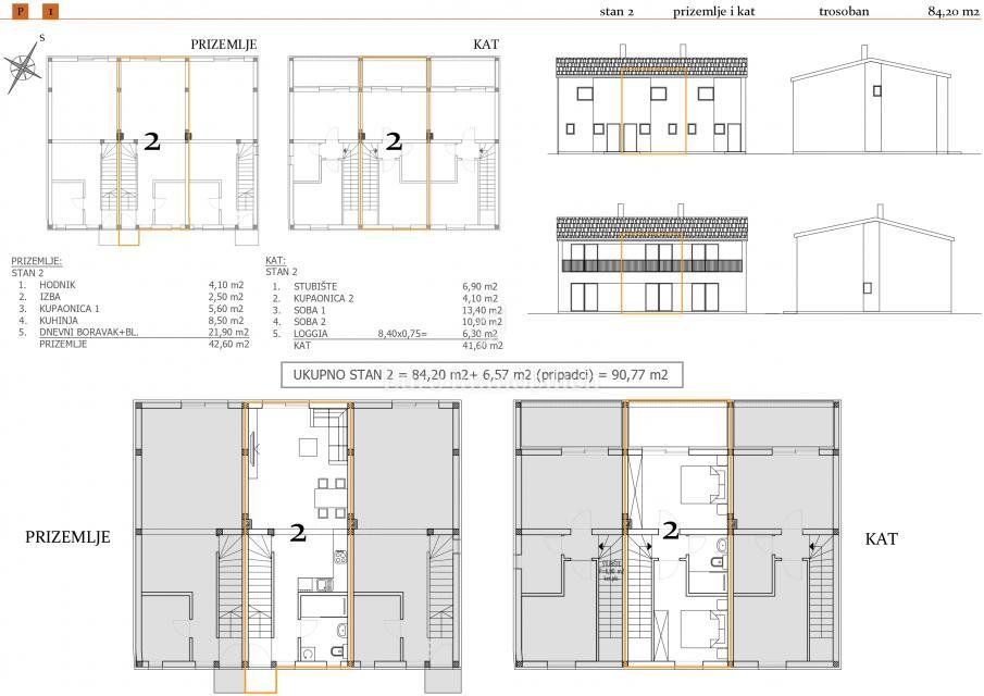 Novogradnja otok Pašman - apartmaji v stanovanjskem objektu