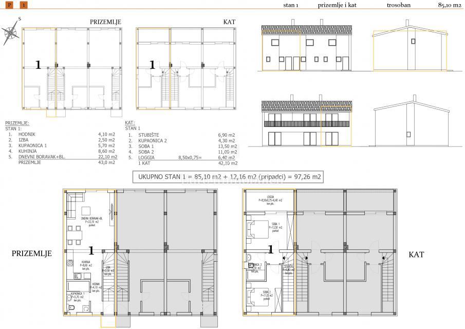Novogradnja otok Pašman - apartmaji v stanovanjskem objektu