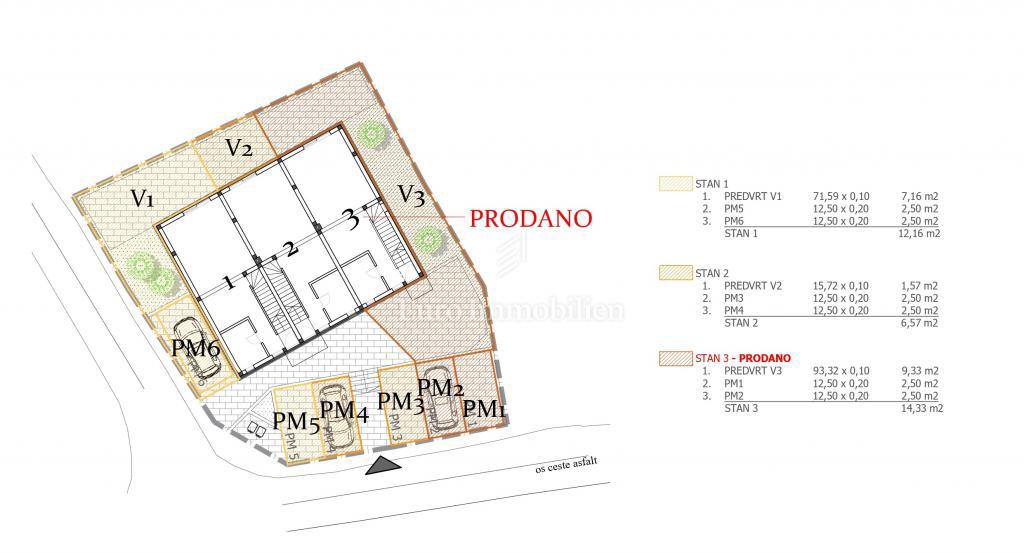 Novogradnja otok Pašman - apartmaji v stanovanjskem objektu