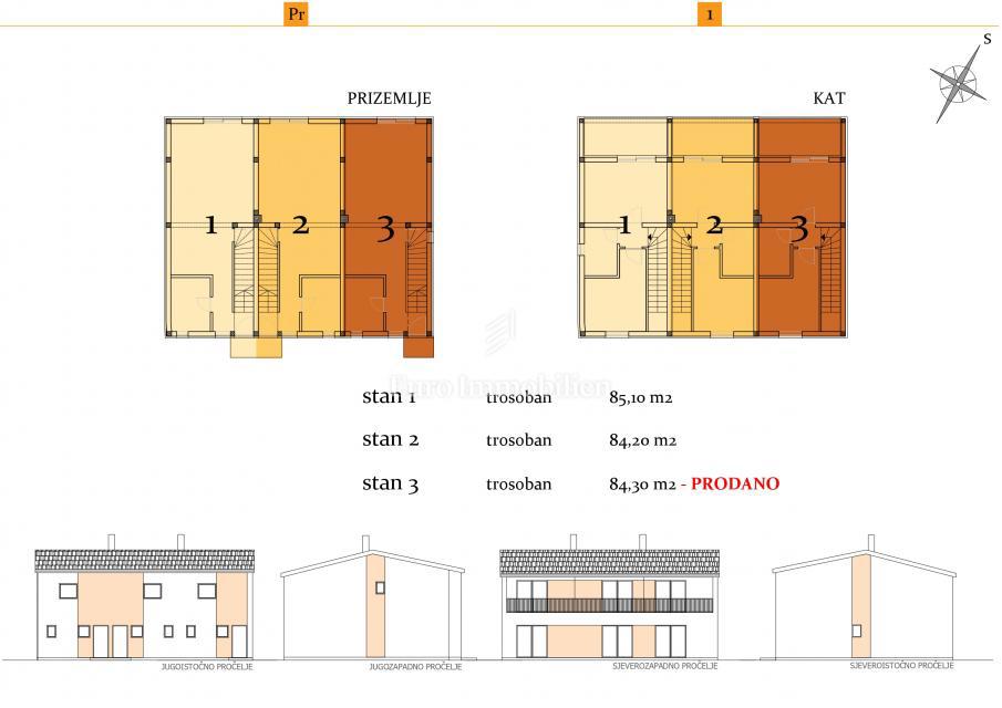 Novogradnja otok Pašman - apartmaji v stanovanjskem objektu