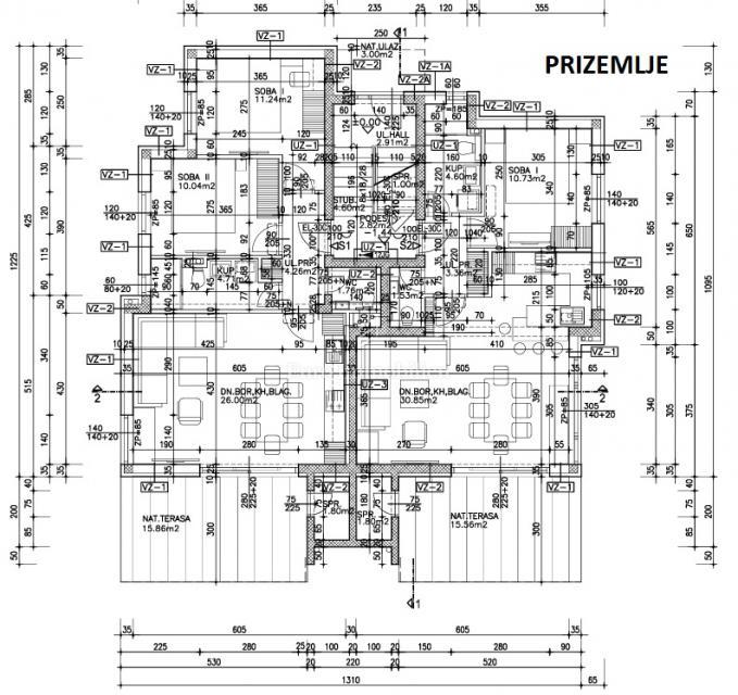 Novalja - stanovanje z dvoriščem, pritličje, novogradnja