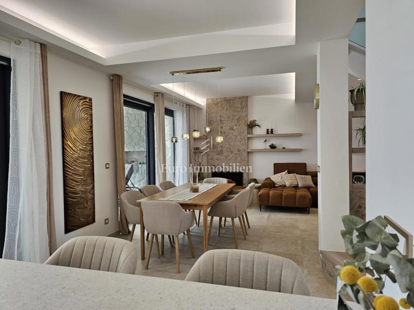 Prostorna moderna vila z bazenom v mirnem okolju