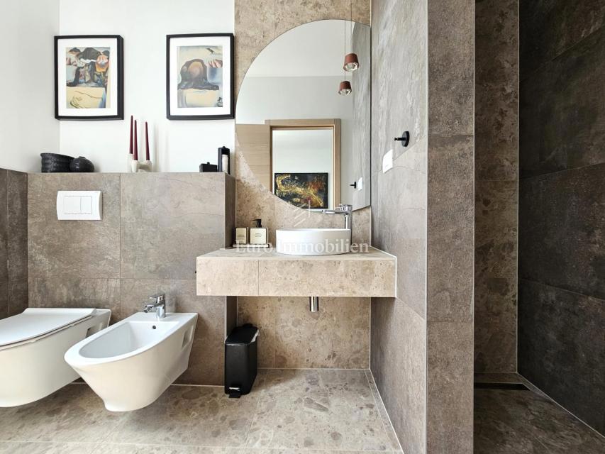 Prostorna moderna vila z bazenom v mirnem okolju