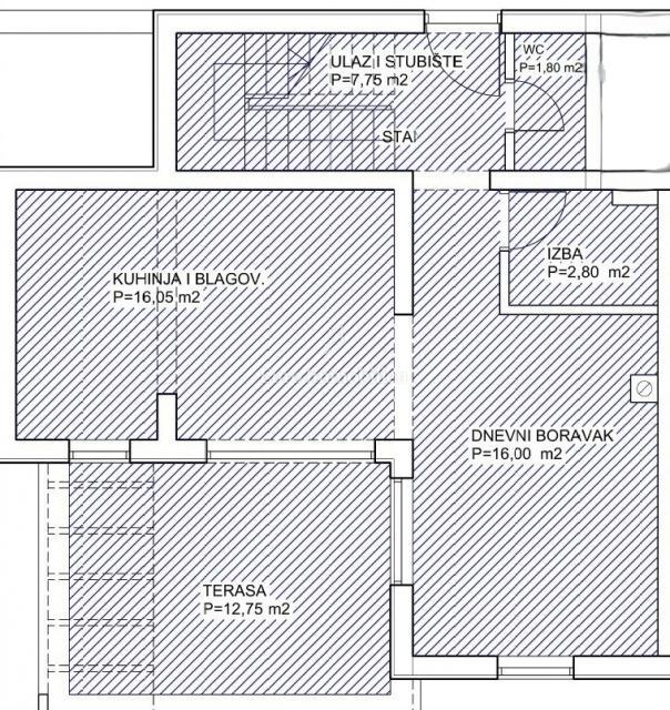 Prostorno dvosobno stanovanje s pogledom na morje