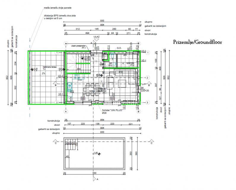 Hiša z bazenom na mirni lokaciji, v bližini Novigrada