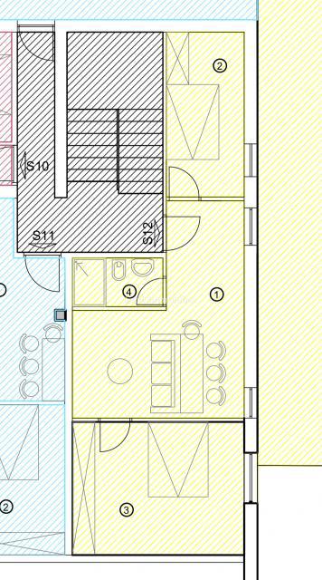 Crikvenica, stanovanje, terasa, pogled na morje