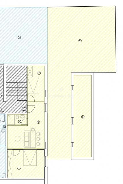 Crikvenica, stanovanje, terasa, pogled na morje