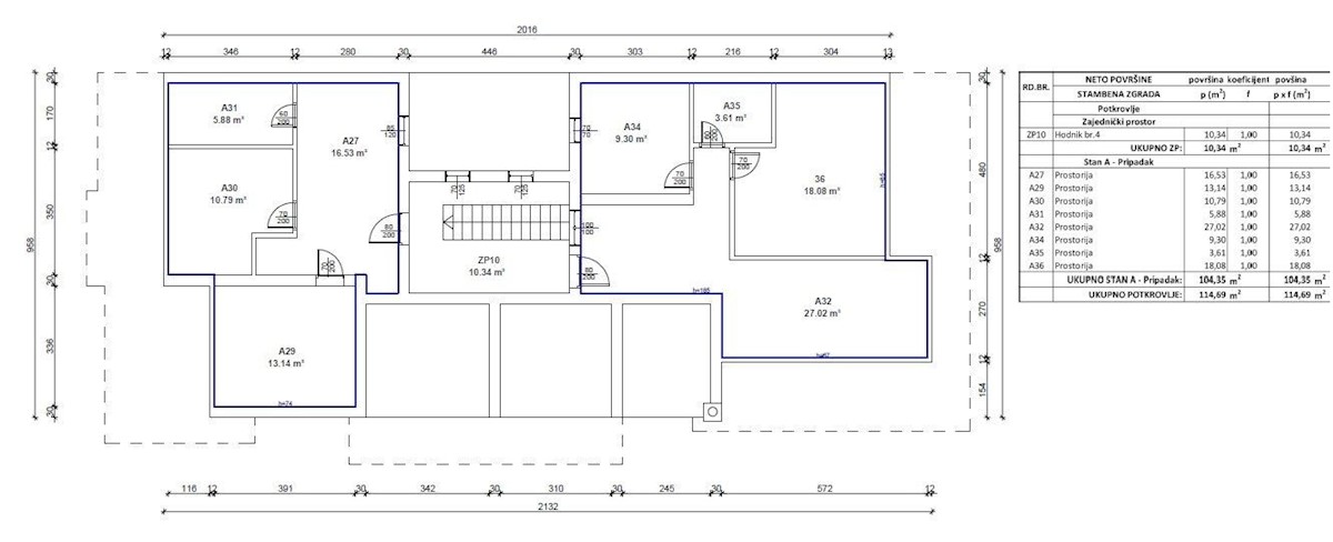 Stambena zgrada s 14 stanova - Rovinj - 988m2 (+264m2)