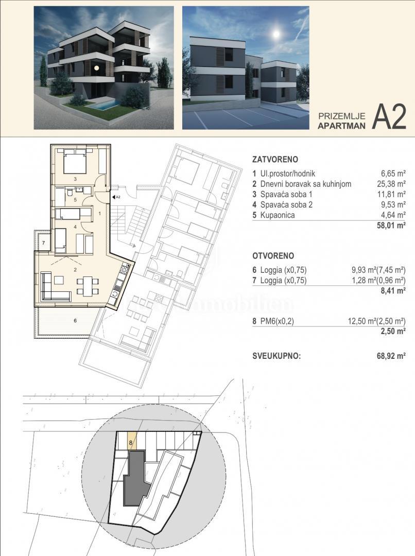 Šimuni - otok Pag, apartmaji 100 m od morja