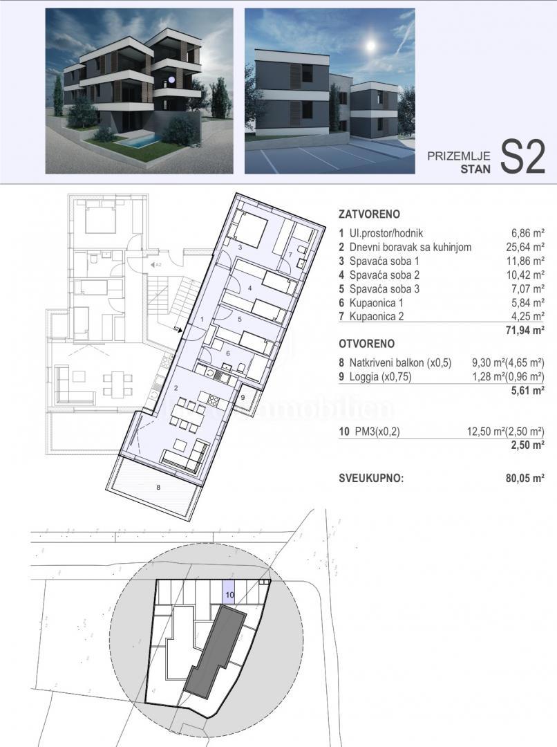 Šimuni - otok Pag, apartmaji 100 m od morja