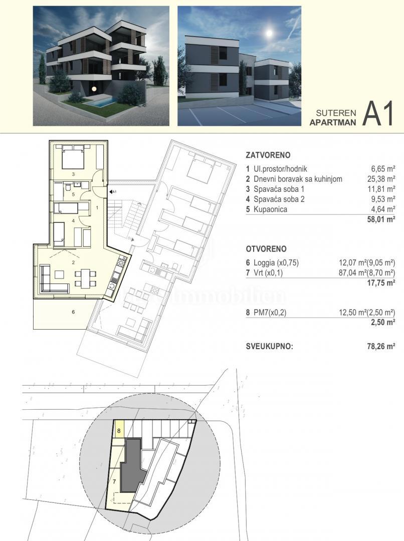 Šimuni - otok Pag, apartmaji 100 m od morja