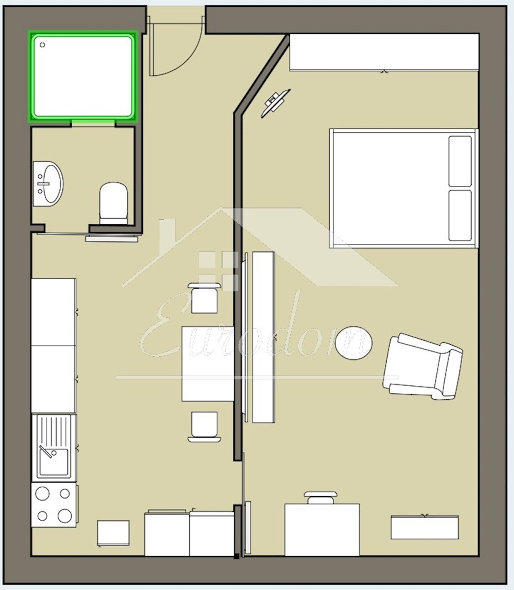 Stanovanje 36m² v središču Zagreba