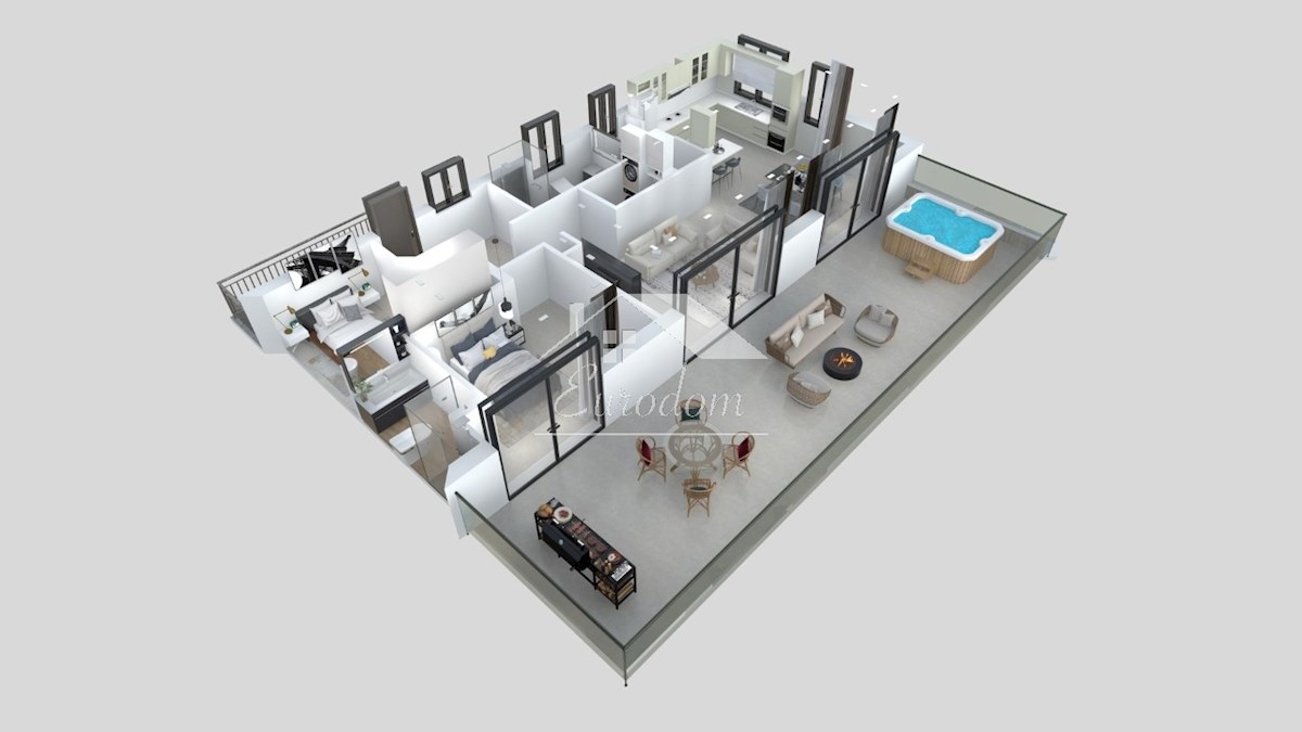 NOVOGRADNJA – Penthouse s panoramsko teraso in jacuzzijem