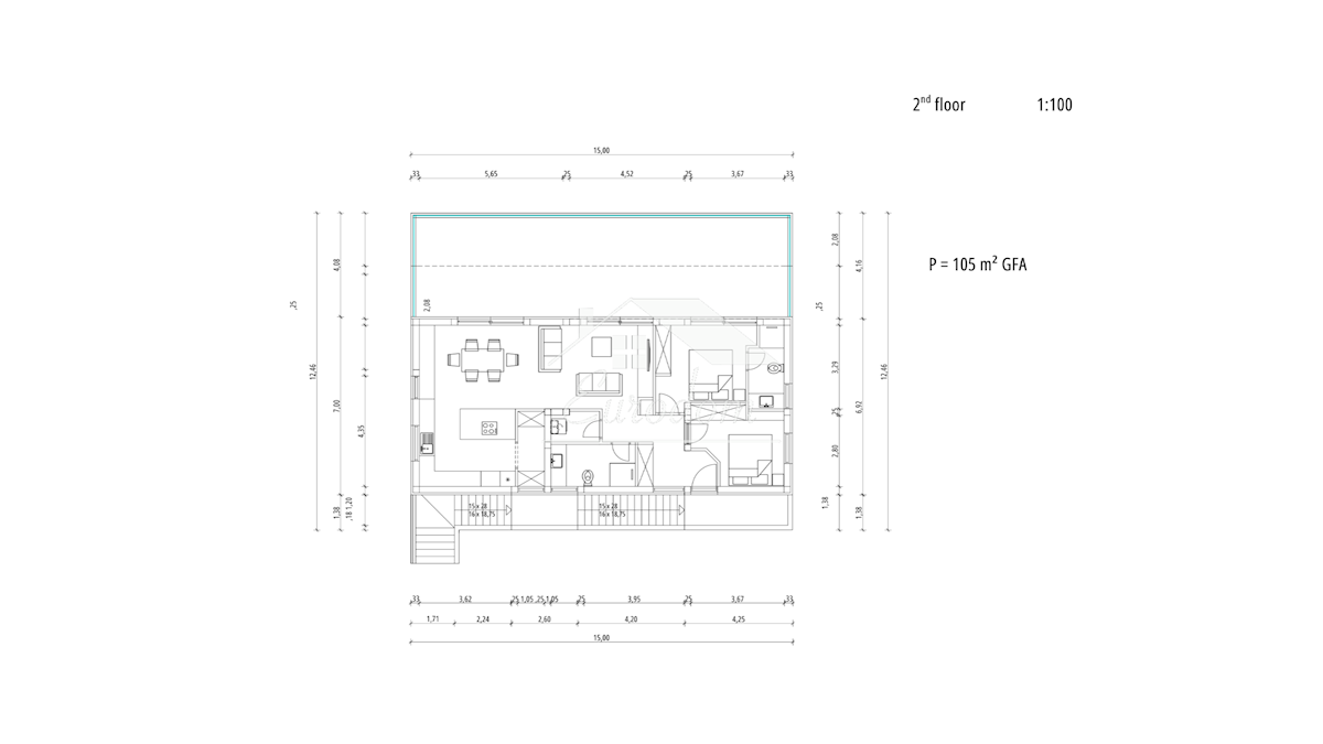 NOVOGRADNJA – Penthouse s panoramsko teraso in jacuzzijem