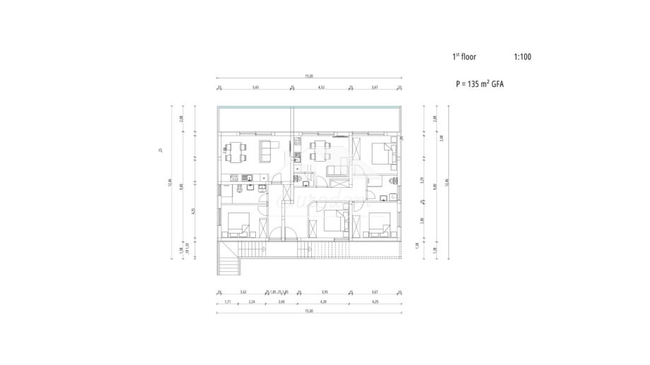 Stanovanje Banjol, 57m2