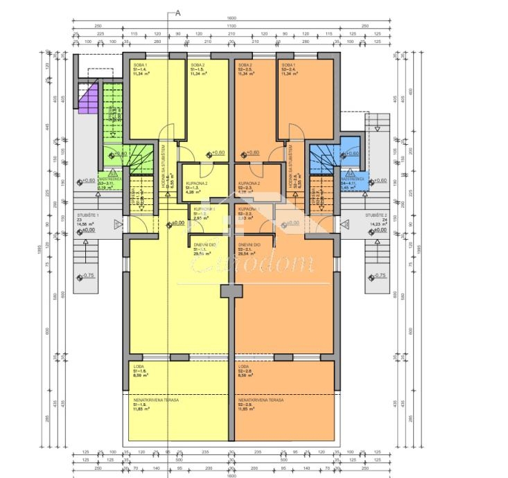 Stanovanje Mandre, Kolan, 101,52m2