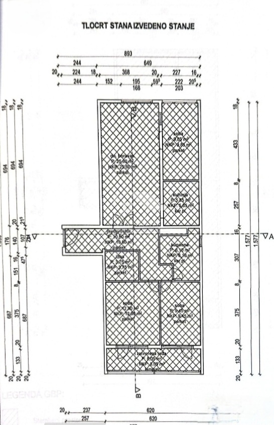 Stanovanje Gredice, Trešnjevka - Jug, 94,85m2