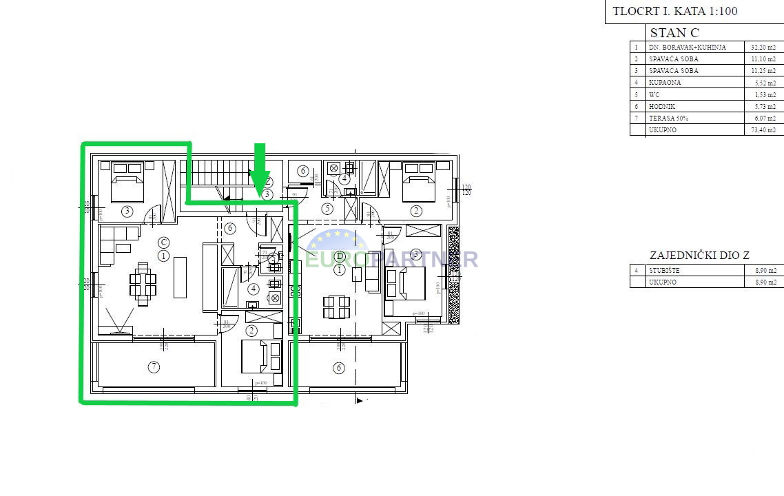 Apartma 800m od morja in centra, Poreč