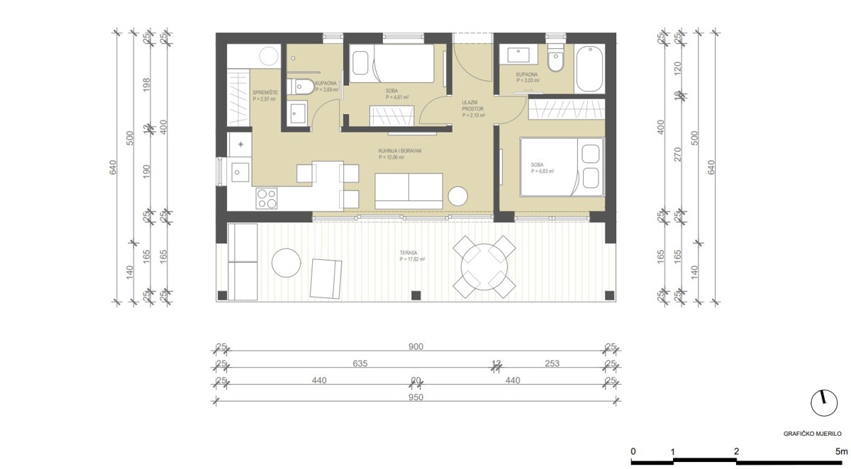 Istra, Žminj, building land with building permit