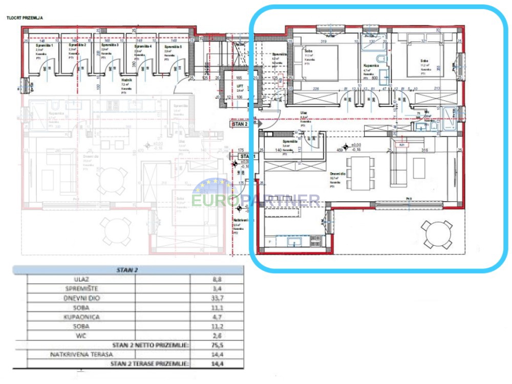 Stanovanje z vrtom 400 m2, Poreč