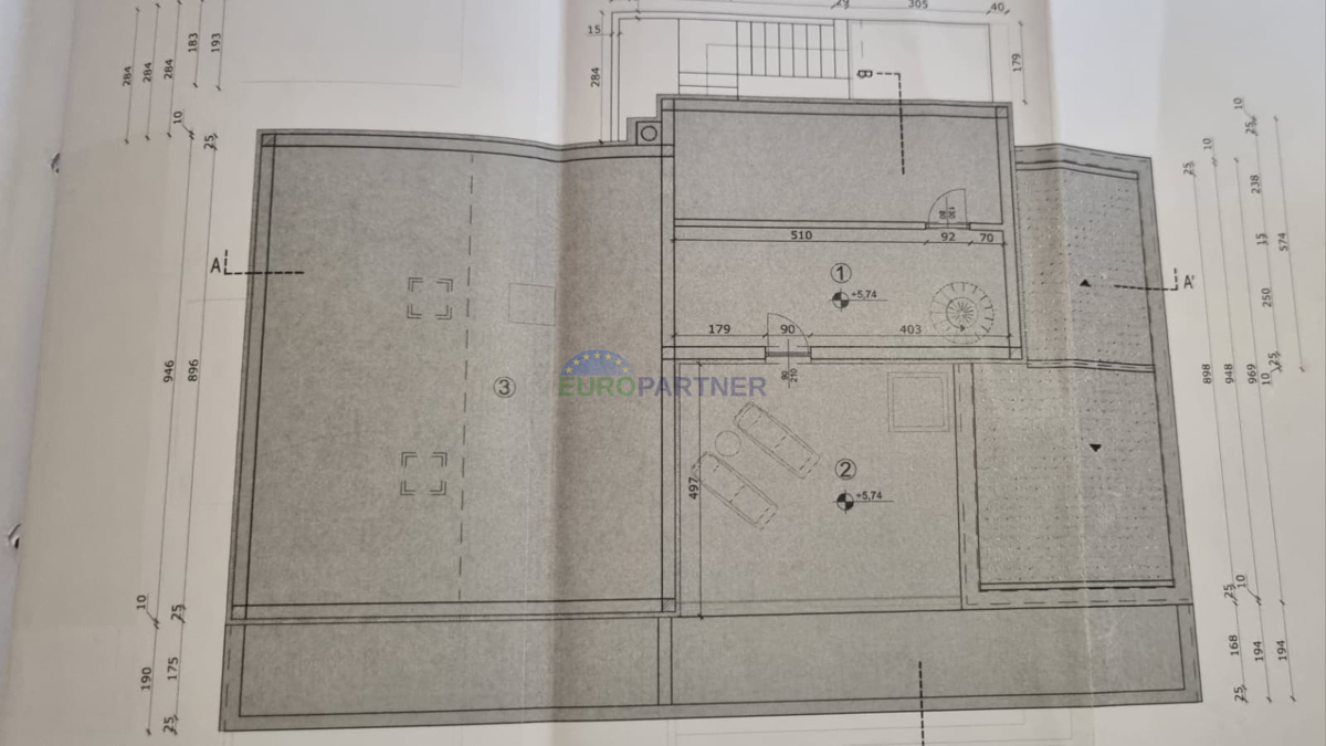 Čudovito stanovanje v Funtani, 200 m od morja, 170m2