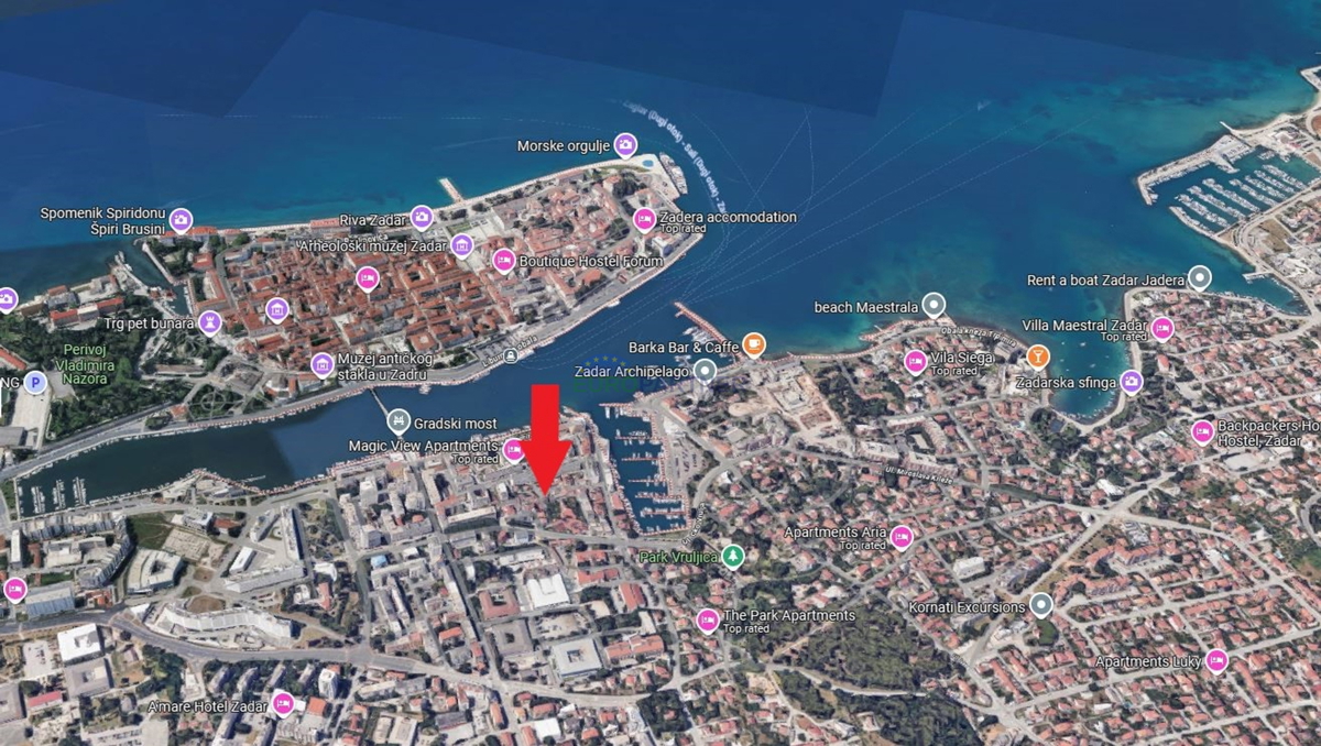 ZADAR CENTER, stanovanje v drugem vrsti ob morju
