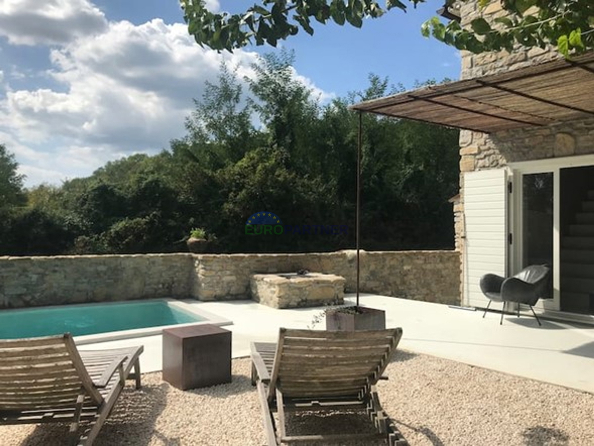 Istra, Motovun, dizajnerska kamnita čudovita hiša v srcu Istre