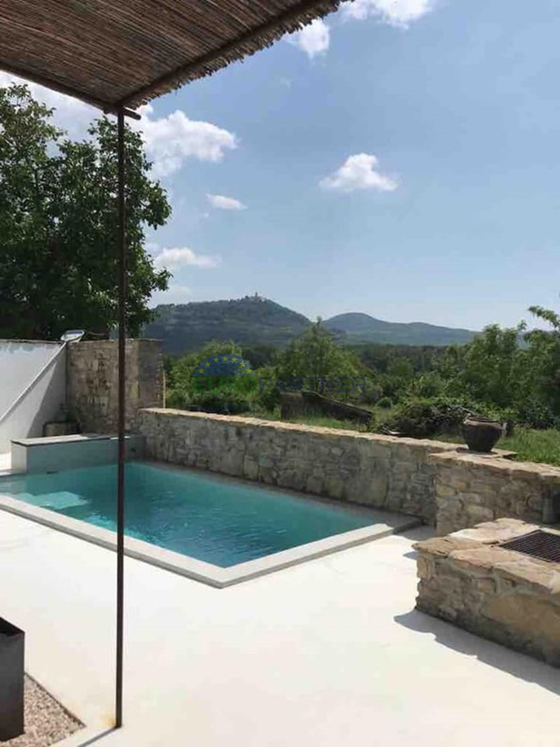 Istra, Motovun, dizajnerska kamnita čudovita hiša v srcu Istre