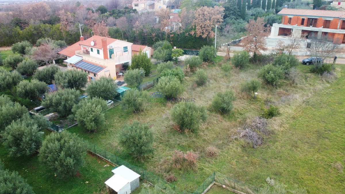 Gradbeno zemljišče s pogledom na oljčnjake, okolica Poreča