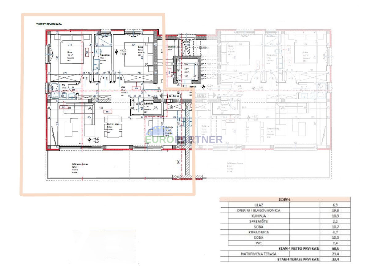 Stanovanje z razgledom na morje, novogradnja, Poreč, Istra
