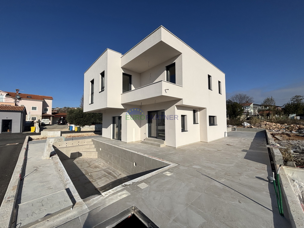 Istra, okolica Poreča, prekrasna moderna kuća s pogledom na morje