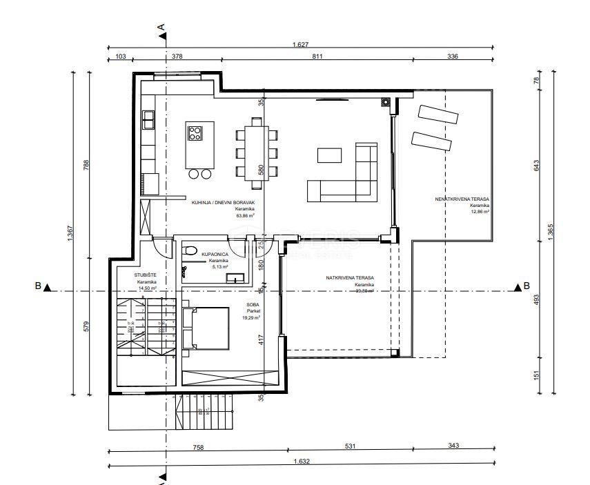 Pobri, Opatija - Okolica, 1.200m2